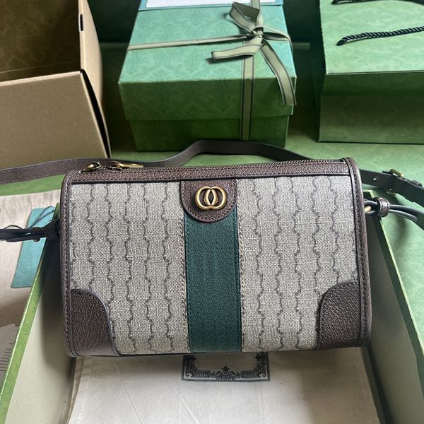 

designer messenger bag 24cm canvas crossbody bag 10a genuine leather shoulder bags with box g035