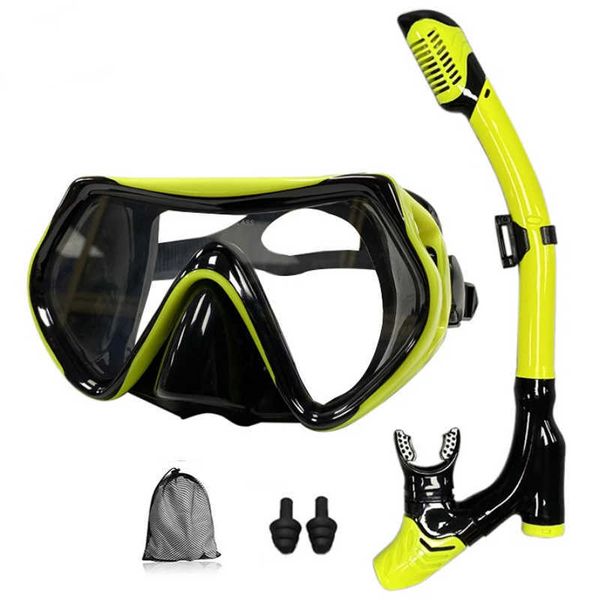

diving mask professional snorkel diving mask and snorkels goggles glasses diving swimming tube set snorkel mask unisex, Blue