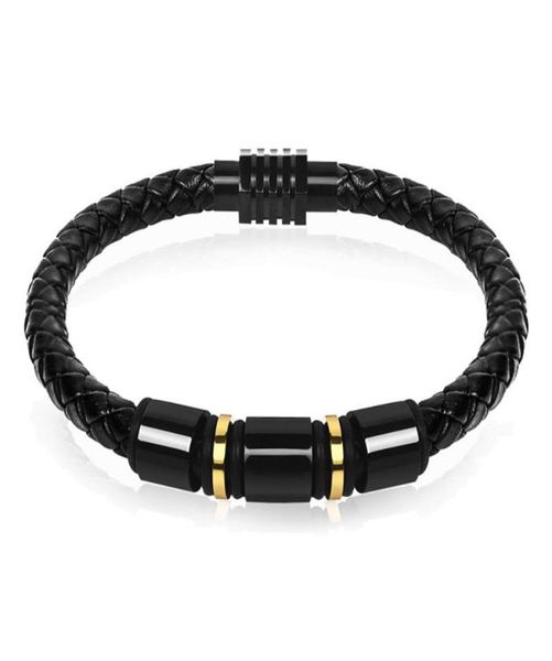 

cuff fashion alloy leather bracelets bangles multilayer jewelry gift1796123, White