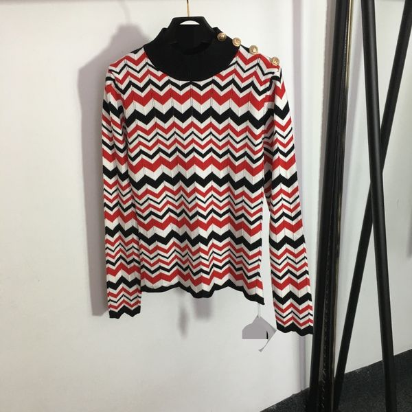 

322 2023 spring brand same style sweater long sleeve crew neck pullover fashion womens clothes red womens 20234897, White;black
