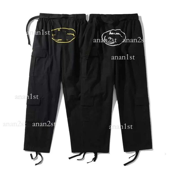 

men cargo pant fashion designer cargos pants women mans corte trouser cityboy fashion trousers comfy casual sweatpants autumn loosef, Black