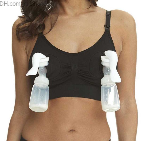 

maternity intimates nurse bra materiality hands pump bras break feeding bra mother underwear pregnancy breakfeeding bra for pregnant women z, White