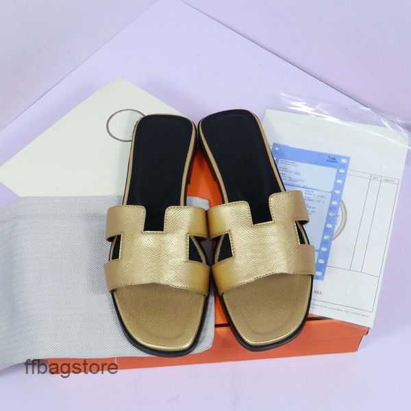 

women oran designer sandal slippers beach classic flat sandal luxury summer men lady leather flip flops slides b1p0