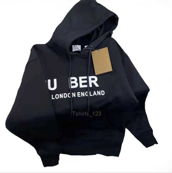 

designers men's hoodies women letter hoodie street autumn winter hooded pullover round neck long sleeve hoody clothes sweatshirts, Black