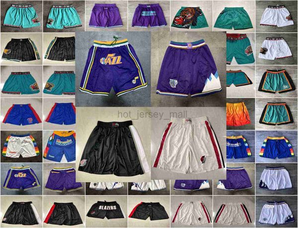 

team basketball shorts just don retro snow mountain city version black wear sport pant with pocket zipper sweatpants hip pop short