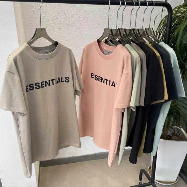 

designer t shirts for men women essentialls fog ess tees fashion pressed cotton short sleeve early spring loose round couple fashion 306b, White;black