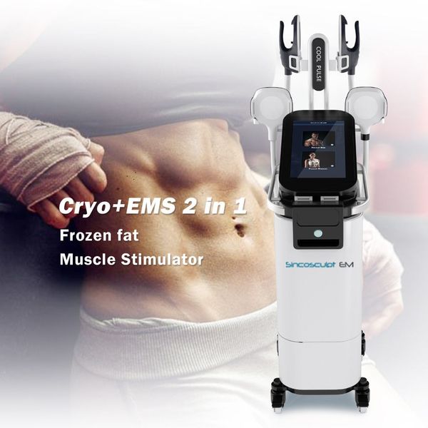 

new arrival cool pluse slimming emslim cryo 2 in 1 hi-emt machine ems muscle sculpt muscle stimulator cryolipolysis fat e body shaping beaut