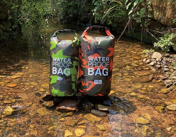 

fashion rafting water proof bag backpack fishing camping hiking single shoulder double shoulder waterproof bucket bag polyester lightweight