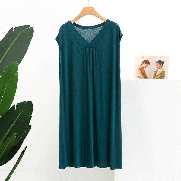 

plus size modal v-neck summer dress: lightweight, loose-fit, perfect for daily wear, Black;gray
