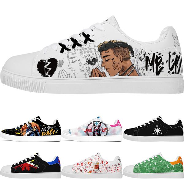 

Custom shoe Diy Shoes men women sneaker winter autumn shoes black white blue handsome flame boy sports trainers sneakers big size 36-48