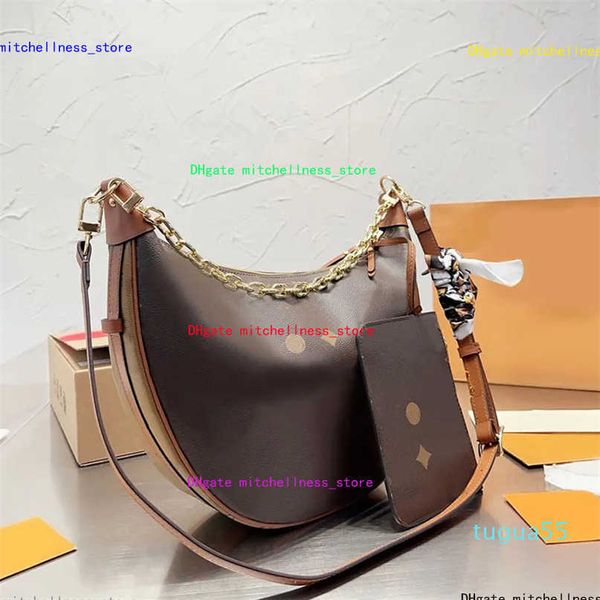 

cross body half moon bag fashion shoulder bags classic old flower handbags