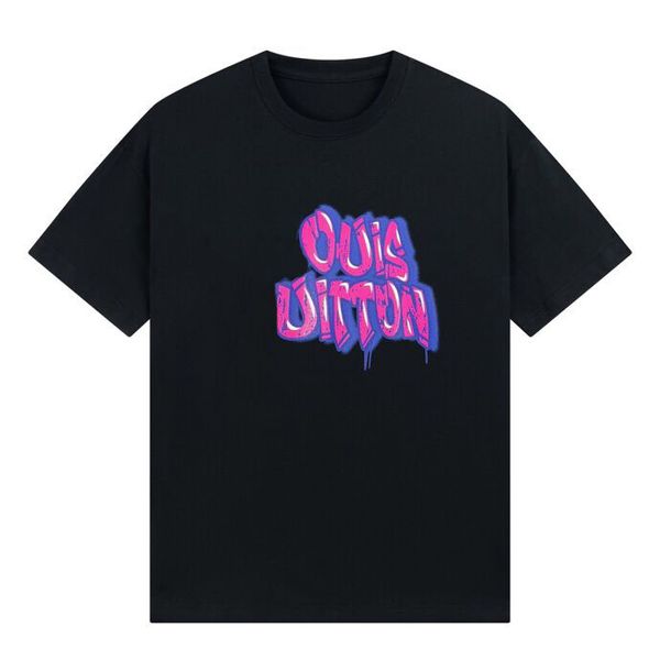 

2023ss man high street t shirt cotton short-sleeved fashion men and women short t-shirt couple models men and women cotton crewneck printed, Black;brown