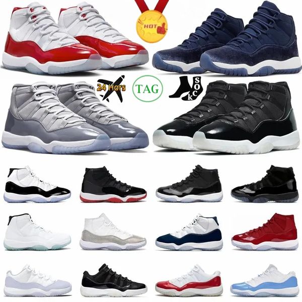 

men basketball shoes trainer cherry 11s cool grey bred jubilee space jam cap and gown women pantone georgetown sport sneakers gog0
