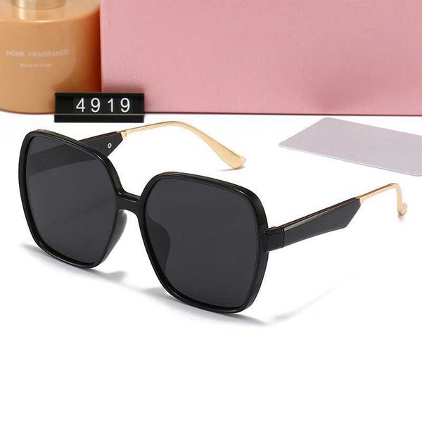 

designer sunglasses new women's polarizer fashion trend sunglasses driving travel holiday 4919, White;black
