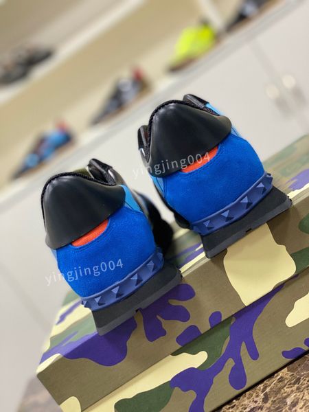 

designer fashion boots designer shoes real leather handmade gradient sneakers men shoe, Black