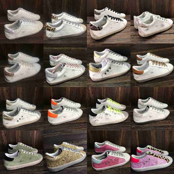 

designer luxury sneaker men women super star casual shoes genuine leather sneakers wihte do old dirty shoe 35-45 goldenity gooseity g4zt, Black