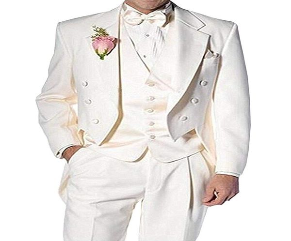 

solovedress slim fit men suit modern 3 piece custom made groom tuxedos jacket tux vest trousers set wedding suits8007547, Black;gray