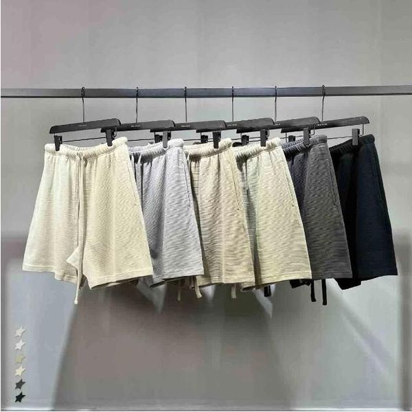 

men's plus size shorts diamond-patterned breathable drawstring short