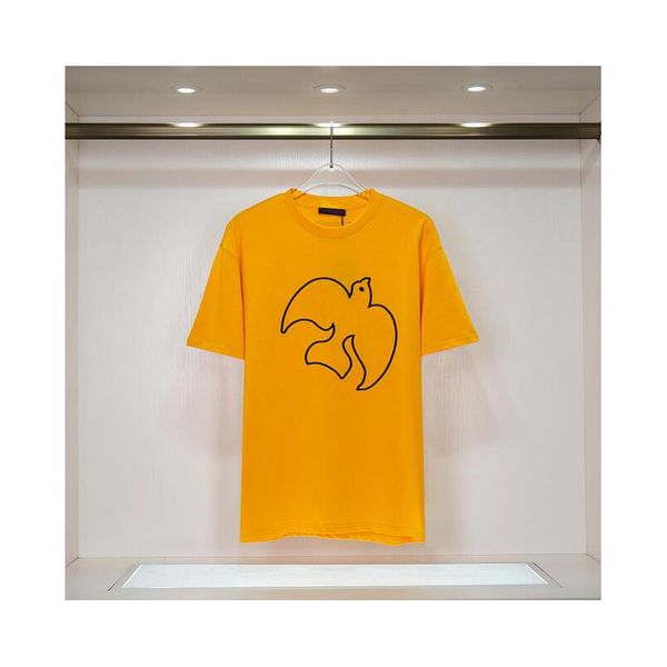 

womens tees summer new t-shirt styles cartoon bear letter embroidery loose short sleeves for men and women with letter printed casual s-xxl, White