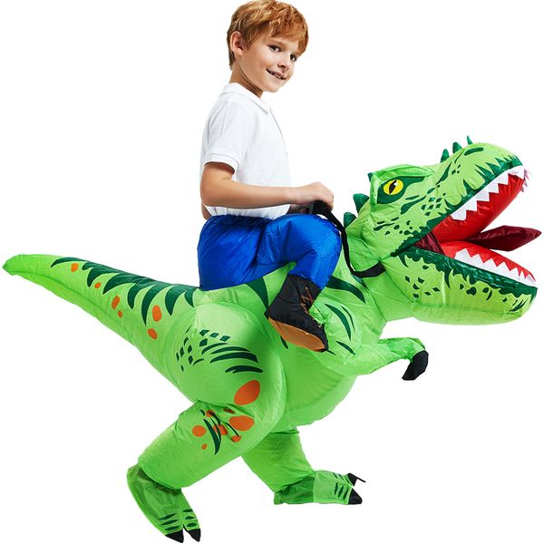 

cosplay child kids dinosaur inflatable costume anime cartoon mascot halloween party cosplay costumes dress suit for boys girls 230331, Blue