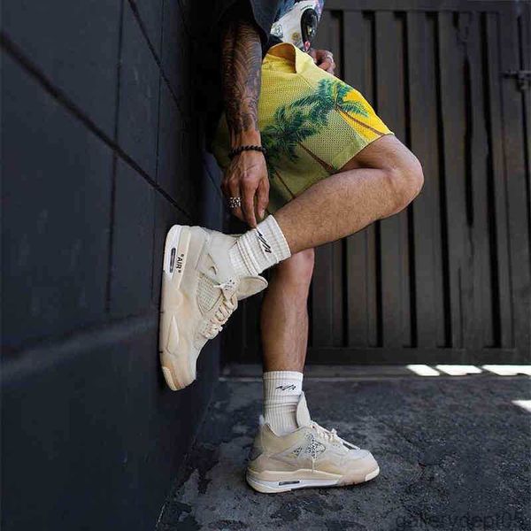 

hip hop eric emanuel ee american shorts fitness casual men's muscle sports five-point pants beach trousers network, White;black