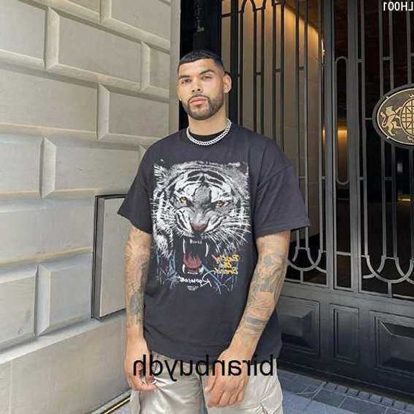 

men's t-shirts new tiger american fashion brand small couple short sleeve and women's versatile loose t-shirt cotton, White;black