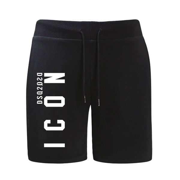 

icon dsq2 dsqicon2 printed workout shorts beach casual shorts men's and women's fashion trend versatile shorts, White;black
