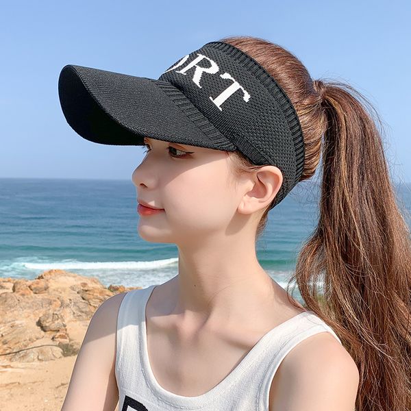 

sports sun hat sunshade sun hat women's summer empty baseball cap unisex, Blue;gray