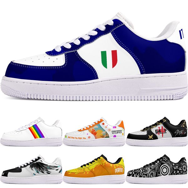 

DIY shoes winter comfortable autumn mens Leisure shoes one for men women platform casual sneakers Classic cartoon graffiti trainers comfortable sports 97877