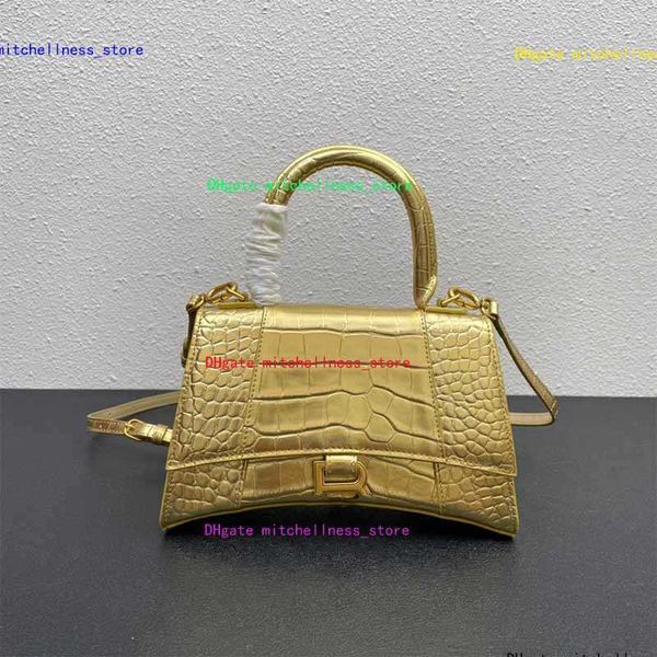 

crocodile print handbag leather women's designer totes shopping bag metal b word single shoulder crossbody bag gold luxury woman cross-