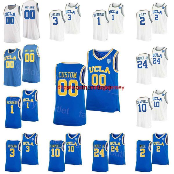 

ncaa basketball ucla bruins college 3 johnny juzang jersey 24 jaime jaquez jr 1 jules bernard 10 tyger campbell 2 cody riley 5 chris smith c, Black