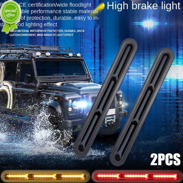 

new 1 pair modified car rear glass fishbone type y-shaped led high-position additional brake personality water turn signal indicator