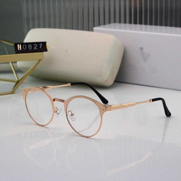 

frames 2023 new metal women's fashion round frame glasses sunglasses, White;black