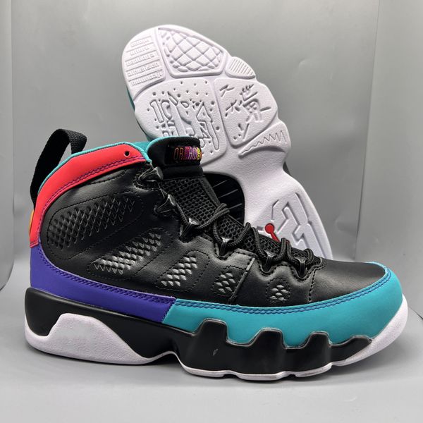 

jumpman 9 ix 9s men basketball shoes bred university gold gym chile red unc cool particle grey racer blue statue anthracite sport sneakers t, Black