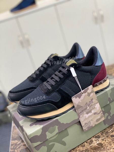 

new designer men boots sneaker fashion casual shoes leather stripes shoe walking mens sports trainers sneakers, Black