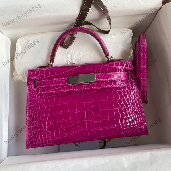 

Fashion Bags Sellier designer bag Mini Cross Body crocodile bag bag bling Shoulder bag Tote bag Designer female clutch bag Fully handmade original gift box packaging, Color14