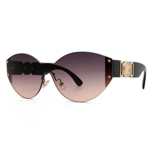 

new fashion in style frameless sunglasses women's sunglasses, White;black