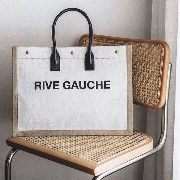 

luxurys designers rive gauche shopper beach bag large weekender womens canvas crossbody tote clutch bags mans weekend pochette purses duffle