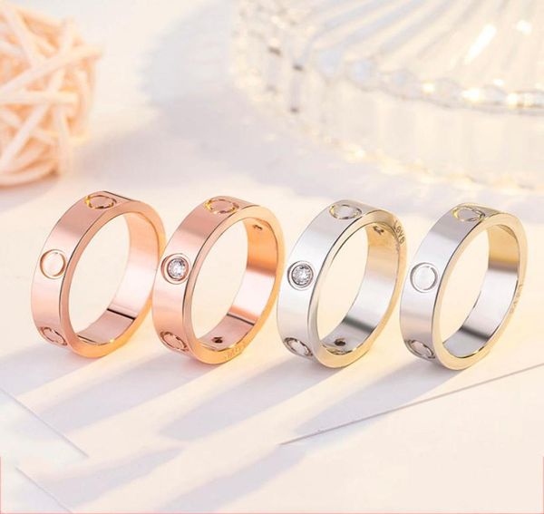 

fashion jewelry women love band rings pendant screw carti van party wedding couple gift luxury designer5681243, Silver
