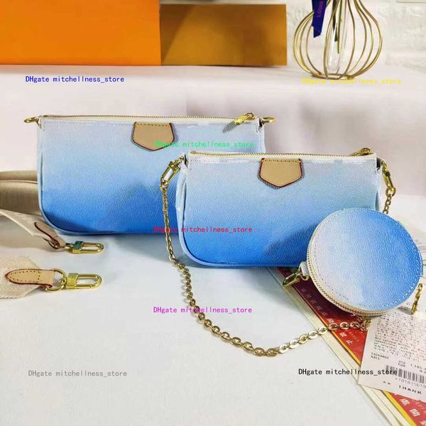 

wholesale women purse chain shoulder bags three piece set handbags for eather lady messenger bag satchel cross body bag with box