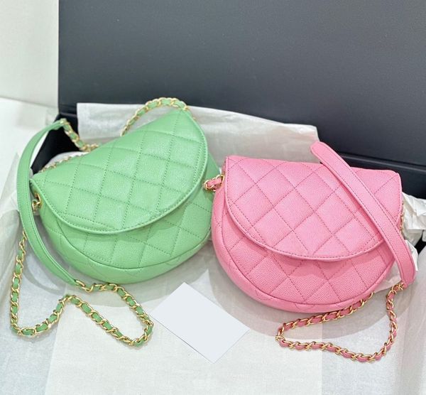 

classic flap half moon clutch crossbody bags womens mens luxury tote handbag designer bag calfskin lambskin quilted caviar pochette shoulder