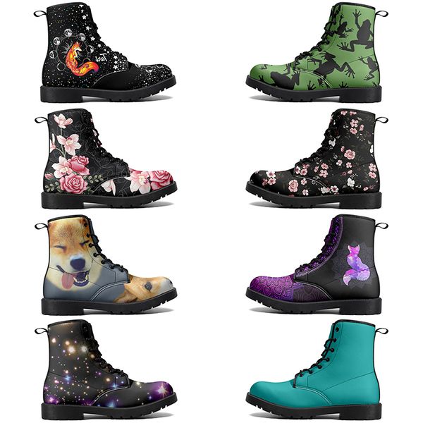

DIY Classic Martin Boots Non-slip autumn winter man women trend Versatile cool Elevated Casual Customized Boots 68512