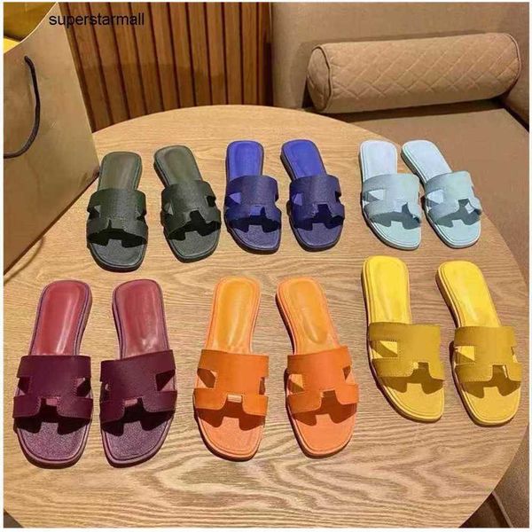 

summer slippers lychee fonce khaki men slides patent leather crocodile skin maroon triple white brown classic black oran sandal women 36-41