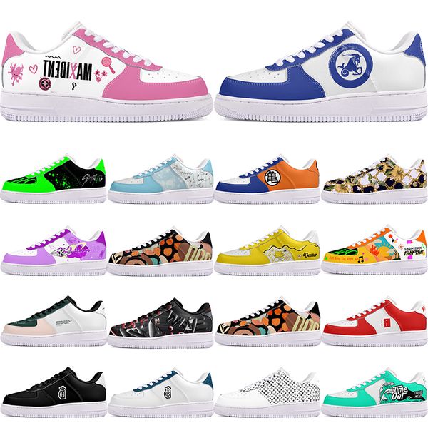 

DIY shoes winter fashionable autumn mens Leisure shoes one for men women platform casual sneakers Classic cartoon graffiti trainers comfortable sports 70919