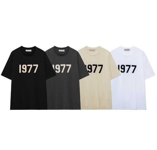 

designer t shirts for men women essentialls fog ess tees jacket supre fg t shirt 1977 print short sleeve fashion ghj4, White;black