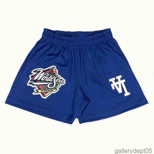 

mens ee basic shorts world series la blue hip hop running fitness breathable quick dry summer gym workout male mesh shorts t220517, White;black