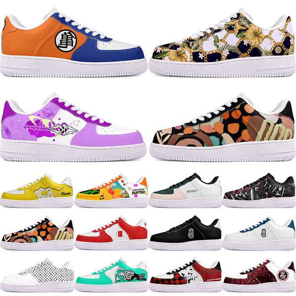 

DIY shoes winter fashionable autumn mens Leisure shoes one for men women platform casual sneakers Classic cartoon graffiti trainers comfortable sports 64781