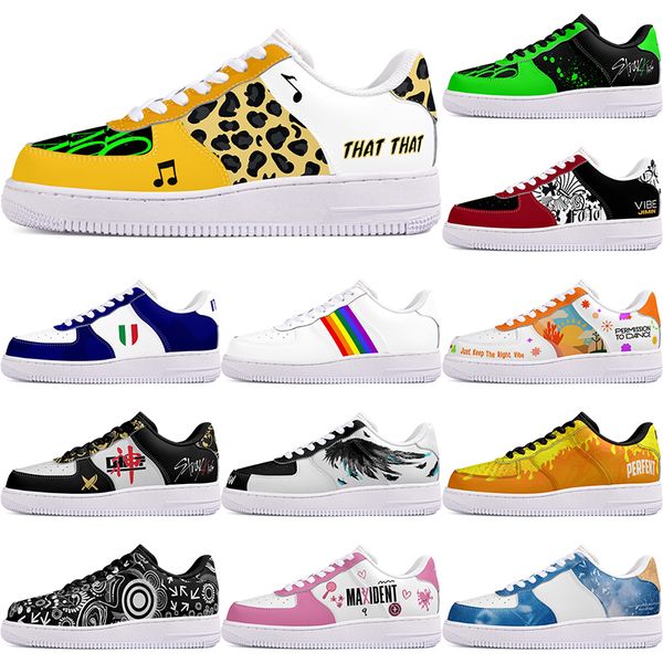 

DIY shoes winter comfortable autumn mens Leisure shoes one for men women platform casual sneakers Classic cartoon graffiti trainers comfortable sports 100962