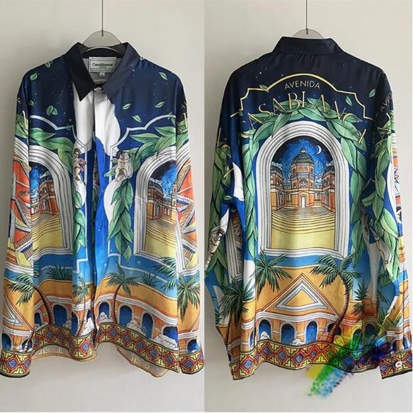 

print shirt men women 1 quality hawaii beach summer silk shirts, White;black