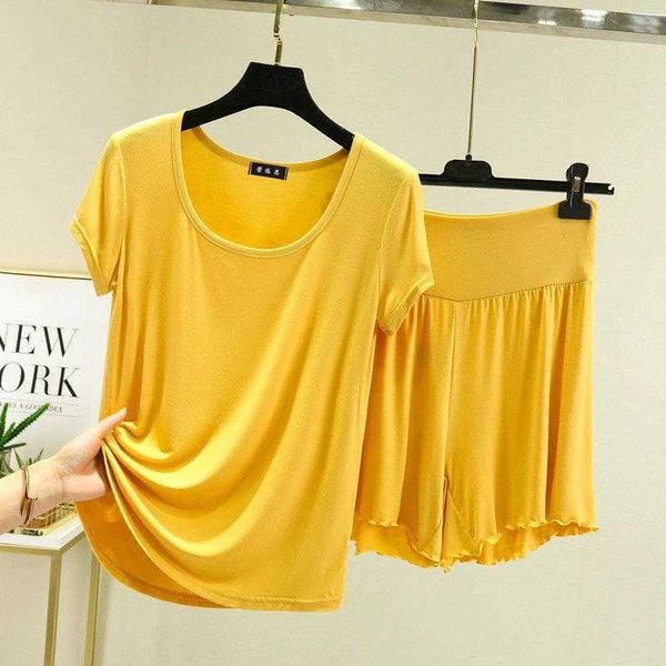 

short sleeve suit womens summer sports leisure modal t shirt suitable for daily